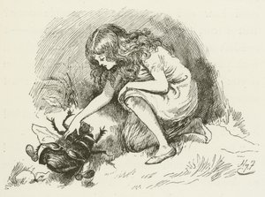 Illustratie voor Sylvie en Bruno door Lewis Carroll door Harry Furniss