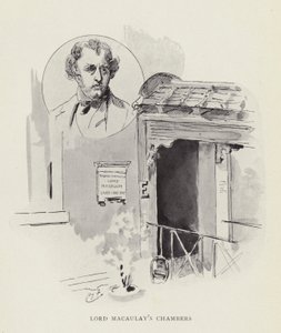 Lord Macaulays kamers door Harry Furniss