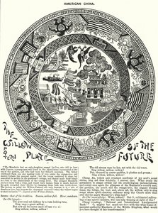 Punch cartoon: Amerikaans porselein (gravure)