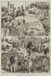Schetsen bij de Henley Regatta