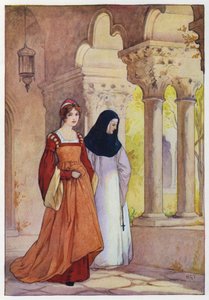 Illustratie voor Don Quichot (kleurenlitho) door Harry George Theaker