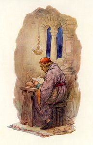 Merlijn lezing (kleurenlitho)