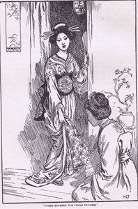Daar kwam de jonge prinses binnen (uit de Kom dragende prinses) (litho) door Harry George Theaker