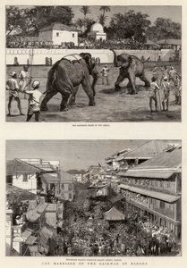 Het Huwelijk van de Gaikwar van Baroda door Harry Hamilton Johnston