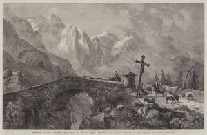 Ochtend in het Viescher Thal, op weg naar de hoge weide door Harry John Johnson