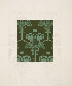 Ontwerp met bloemen en bladeren door Harry Napper