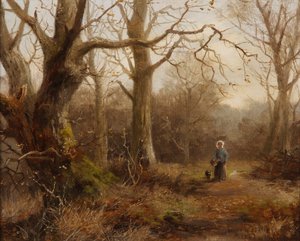 Boslandschap door Harry William Adams