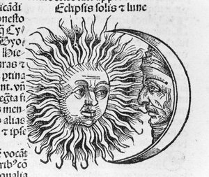 Eclips beschreven door Hartmann Schedel in de Neurenberg Kroniek