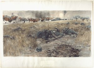 De Oogstmaan, c.1918 (houtskool  aquarel, pastel op papier)