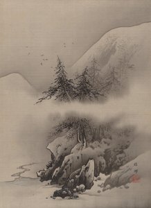 Sneeuwlandschap door Hashimoto Gaho