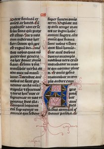 Evangelieboek met Evangelistenportretten: Gedecoreerde Initiaal