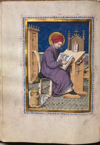 Evangelieboek met portretten van evangelisten: Sint Marcus, ca. 1480
