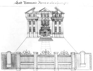 Huis van Lord Bateman in Soho Square, 1764
