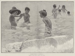 Kinderen die baden