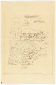 Plan, Project de Lotillement, rue Gros en rue de la Fontaine, Parijs door Hector Guimard