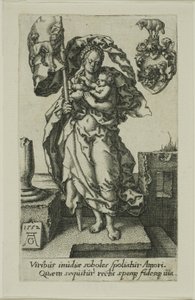 Mededogen, uit de Deugden door Heinrich Aldegrever