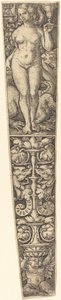 Dolkschede met de hoer van Babylon door Heinrich Aldegrever