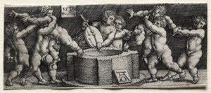 Acht naakte kinderen bij een bron, 1539