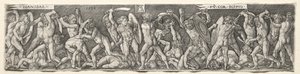 Hannibal vecht tegen Scipio, 1538 door Heinrich Aldegrever