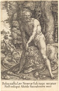 Hercules die de Leeuw van Nemea Doodt