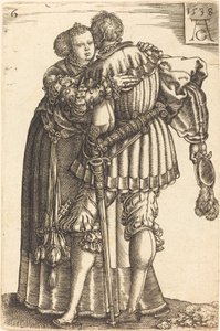 Grote bruiloftsdansers door Heinrich Aldegrever
