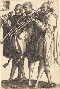 Grote bruiloftsdansers door Heinrich Aldegrever