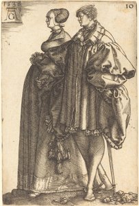 Grote Huwelijksdansers door Heinrich Aldegrever