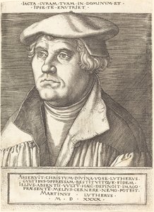 Maarten Luther door Heinrich Aldegrever