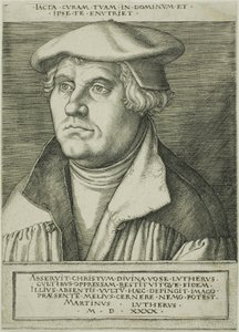 Maarten Luther door Heinrich Aldegrever