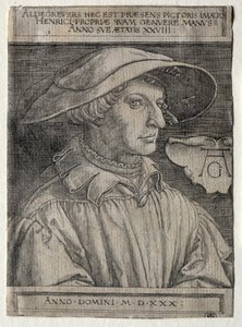 Zelfportret door Heinrich Aldegrever