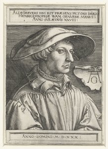 Zelfportret door Heinrich Aldegrever