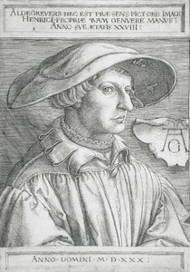 Zelfportret door Heinrich Aldegrever
