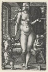 Venus (De zeven planeten) door Heinrich Aldegrever