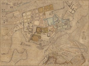 Berghaus Plan randloos door Heinrich Berghaus