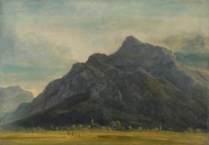 De Untersberg bij Salzburg door Heinrich Burkel