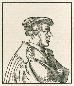 Heinrich Cornelius Agrippa von Nettesheim titelpagina gravure uit De occulta philosophia libri tres door Heinrich Cornelius Agrippa von Nettesheim