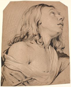 De boetvaardige Magdalena, borstbeeld naar rechts door Heinrich Dittmers