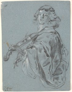 Jonge violist door Heinrich Dittmers