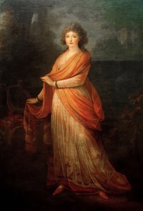 Portret van Varvara Vasilyevna Golitsyna, geboren von Engelhardt 1757-1815, 1792