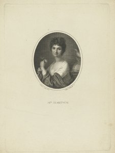 Portret van de actrice Friederike Wilhelmine Hartwig 1777-1849, c. 1801 door Heinrich Friedrich Thomas Schmidt