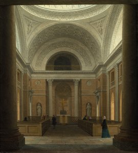 De Slotskirken van Christiansborg, Kopenhagen door Heinrich Hansen (Danish