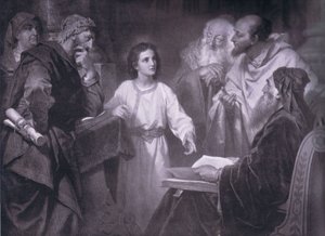 Jezus als een jeugd, Bibbys Annual, 1916-1917 door Heinrich Karl Hofmann