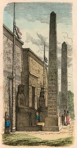 Oud Egypte: Ingang van een paleistempel