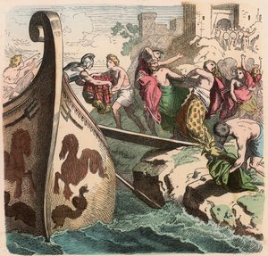 Oud Griekenland: Zeevaart, Piraten door Heinrich Leutemann