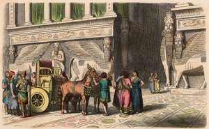 Assyrisch: Paleispoort door Heinrich Leutemann