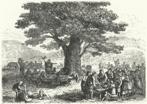 Feest in het oude Duitsland door Heinrich Leutemann