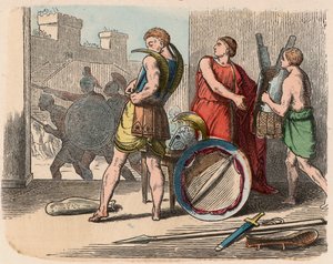 Griekenland ten tijde van de Republieken: Krijgers dragen hun wapenrusting