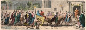 Griekenland ten tijde van de Republieken: Huwelijksstoet door Heinrich Leutemann