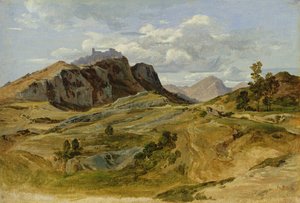 Landschap in Civitella, 1822 door Heinrich Reinhold