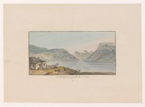 Gezicht op Les Charbonnières bij het Lac de Joux